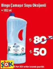 BİNGO ÇAMAŞIR SUYU OKSİJENLİ
